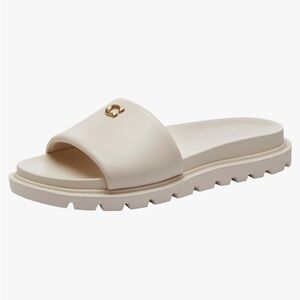 COACH Brynn Crystal Signature Slide Sandals